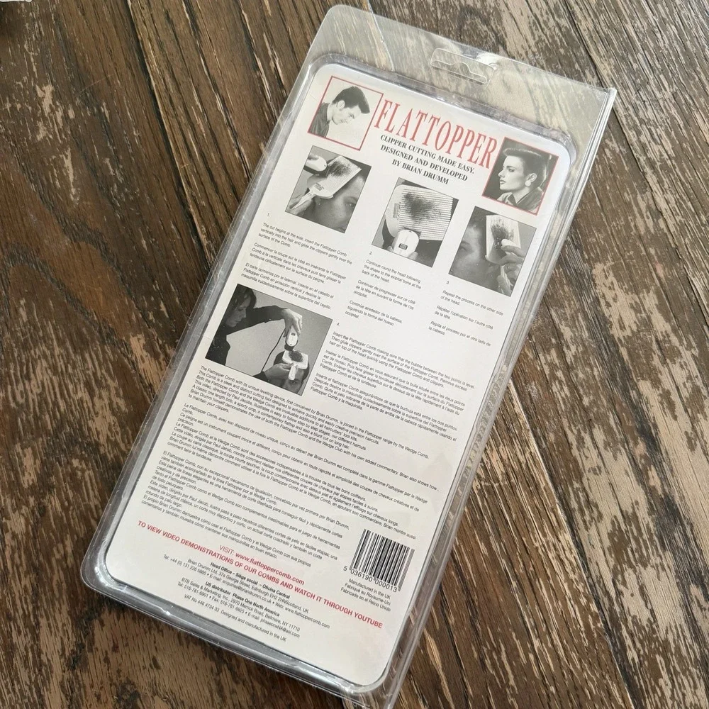 Brian Drumm Flattopper Clipper Cutting Made Easy‎ Level Comb New In Box w/Level